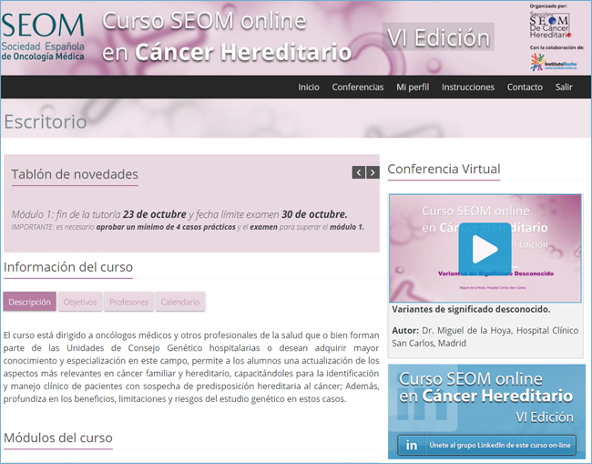 SEOM 6 edición página web